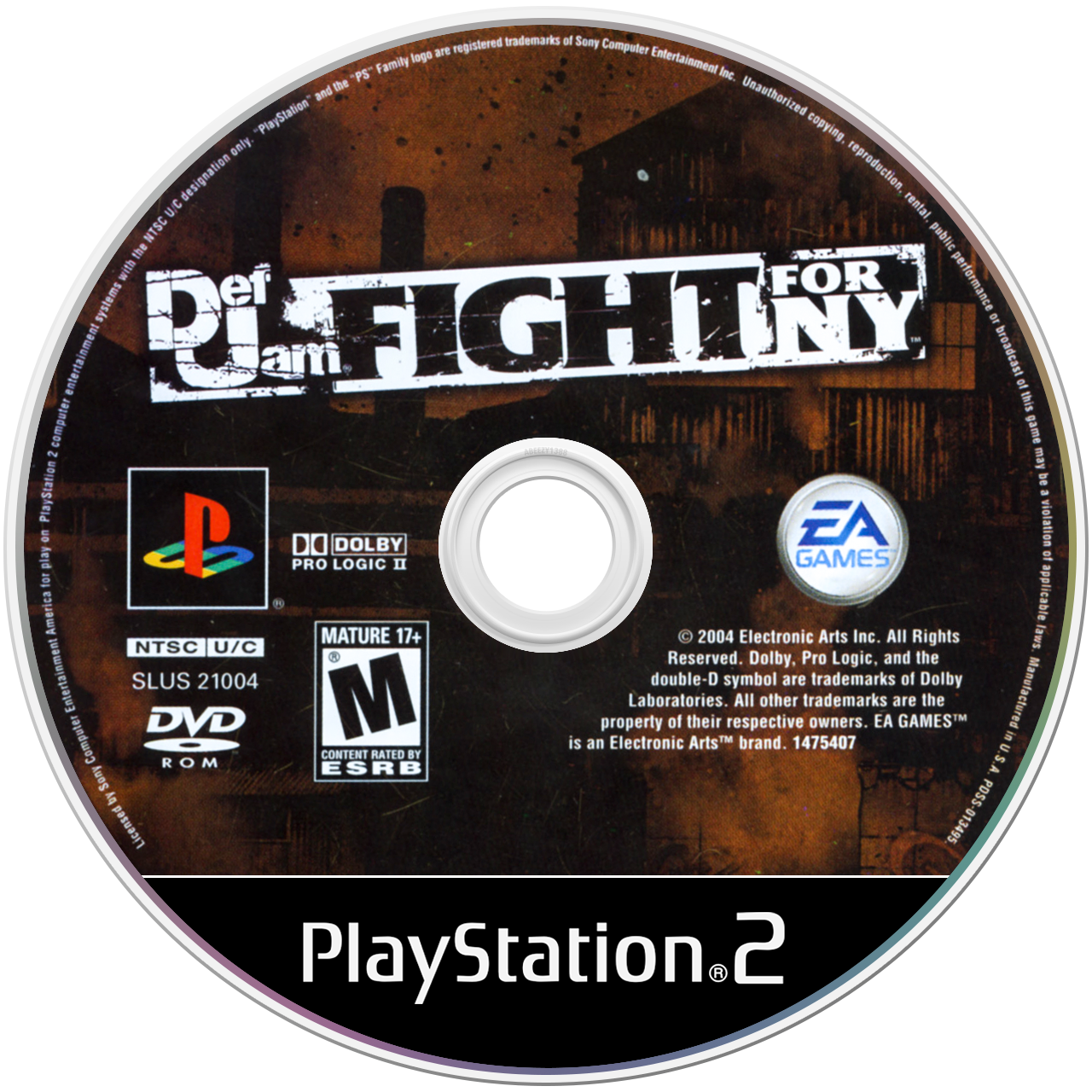 Def Jam Fight for NY media 5 for Playstation 2